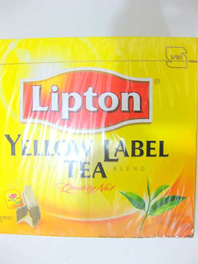 چاي برچسب زرد کيسه اي ليپتون ۱۰۰عددي