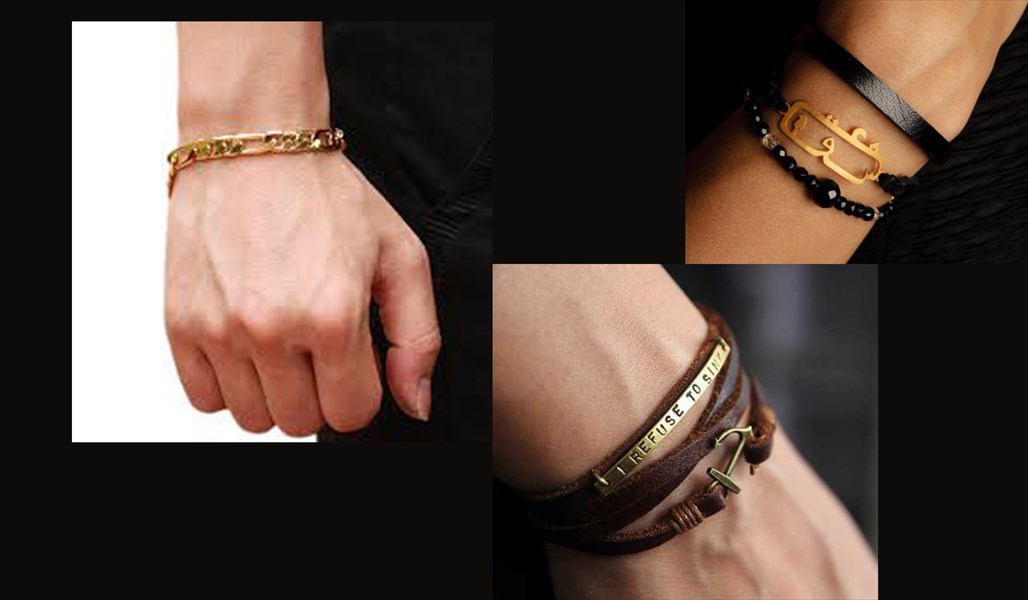 دستبند طلا مردانه